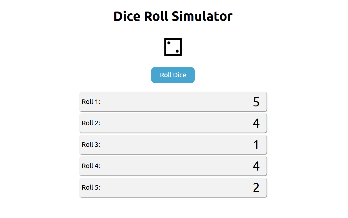 Dice Roll Simulator