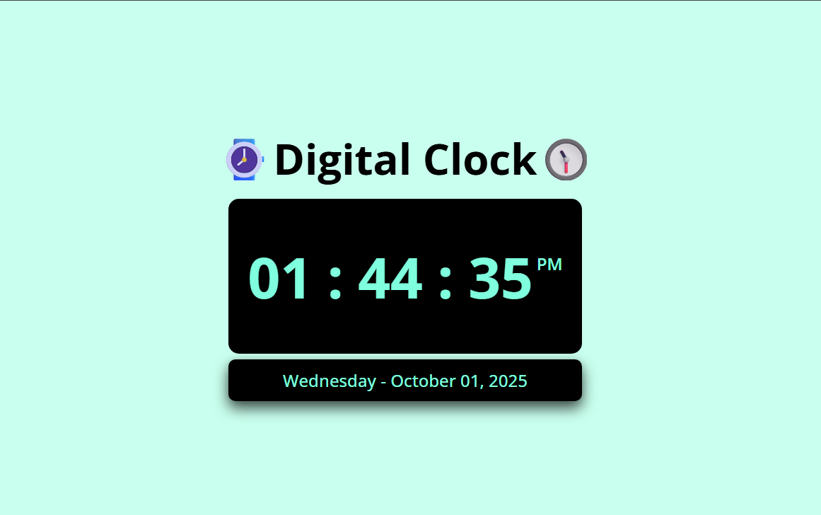 Digital Clock App