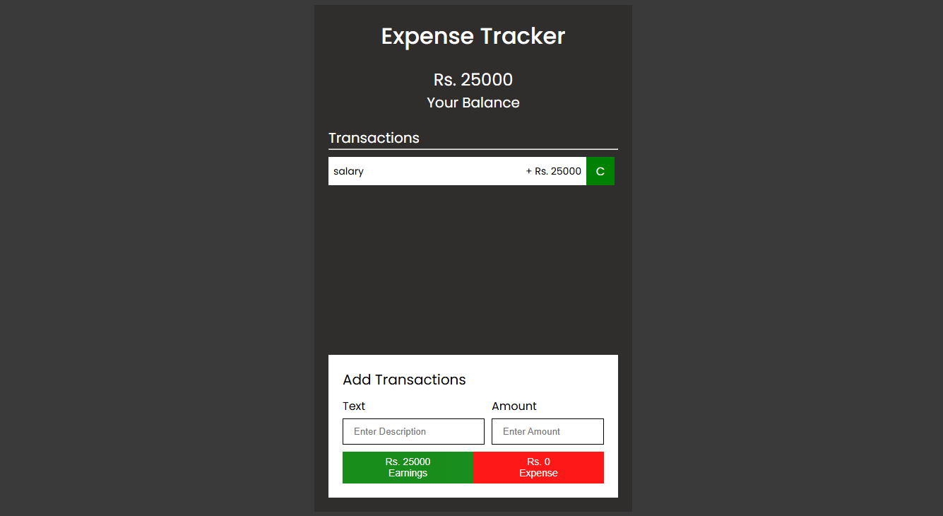 Expense Tracker App