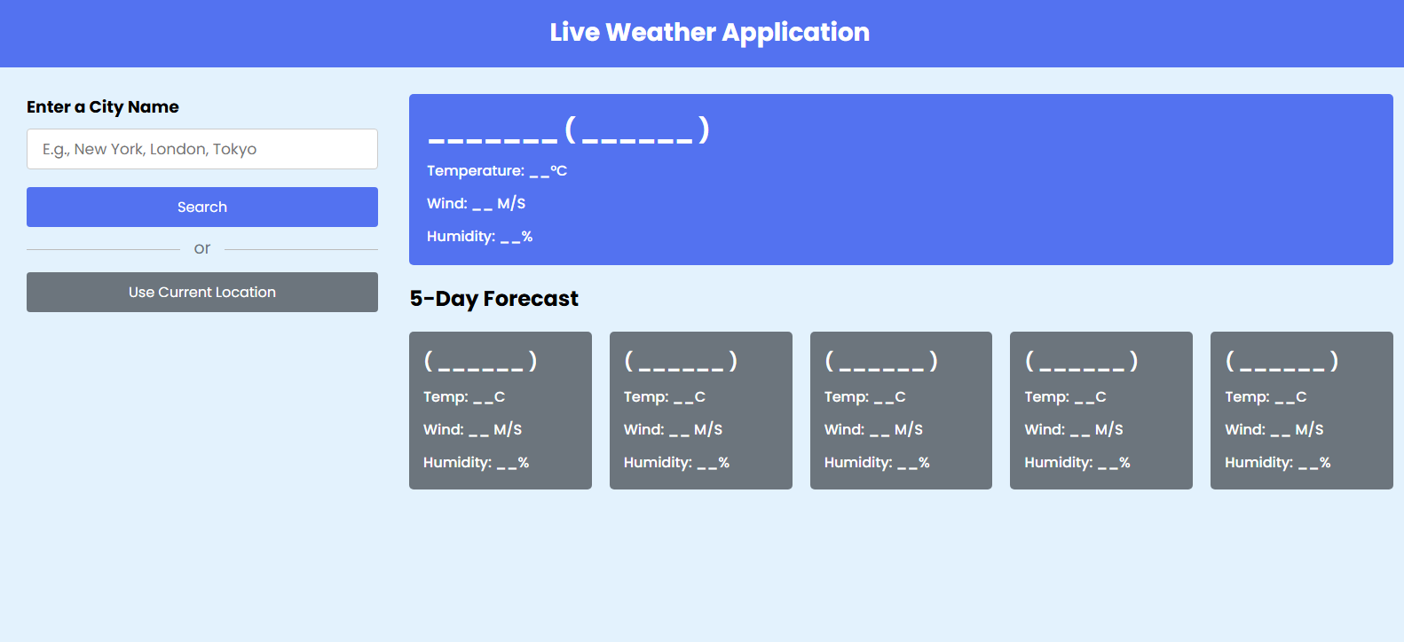 Live Weather App